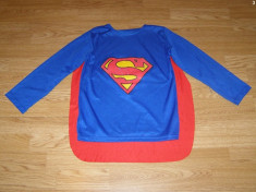 costum carnaval serbare superman pentru copii de 7-8 ani foto