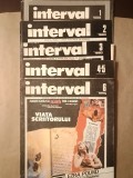 Revista Interval nr. 1-6/ 1990 (Puterea și literatura; Eros; Restaurarea omului; corpul; Viața scriitorului)