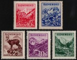 Slovacia 1944 - Uzuale, fauna-flora, serie neuzata