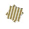 Set 10 servetele dungi albe/aurii 33x33 cm