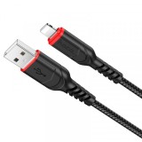 Cablu Date si Incarcare USB-A - Lightning HOCO X59 Victory, 18W, 1m, Negru, Apple