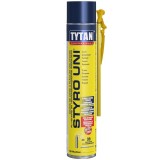 Adeziv Spuma Aplicator Cu Pai Pentru Lipirea Izolatiei Si A Decoratiunilor Tytan Styro Uni / 750 Ml