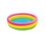 Piscina gonflabila pentru copii, 114x25 cm, Vinil, 131l, Multicolor, ATU-V8005, Rotund