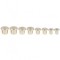 Set punctatoare pentru dibluri lemn, Strend Pro DP-093, 8 buc, 2-12mm