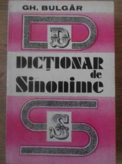 DICTIONAR DE SINONIME-GH. BULGAR foto