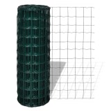 vidaXL Gard Euro Verde 1000 x 180 cm Fier acoperit cu PVC 140576