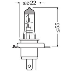 BEC 12V H4 60/55 W COOL BLUE INTENSE NextGen OSRAM