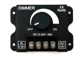 Cumpara ieftin Dimmer pentru benzi LED, control manual, 12V-24V, 30A, negru
