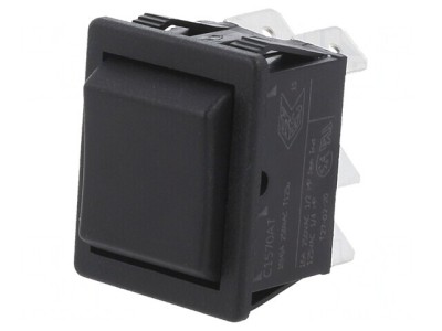 Rocker Switch DP3T ON-OFF-ON 16A 250V 28x22mm foto