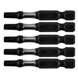 Set varfuri, biti,&nbsp;de impact, Torx, 1/4", 5 buc, T25x50 mm, Neo GartenVIP DiyLine