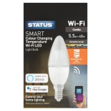 Cumpara ieftin Bec led, luminare smart, temperatura lumina reglabila, E14, 5.5W, Gelux