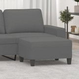 vidaXL Taburet, gri &icirc;nchis, 70x55x41 cm, microfibră