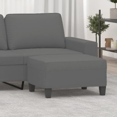 vidaXL Taburet, gri &icirc;nchis, 70x55x41 cm, microfibră