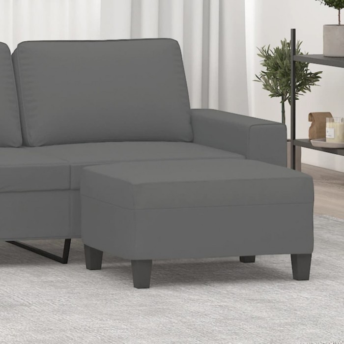 vidaXL Taburet, gri &icirc;nchis, 70x55x41 cm, microfibră 349363