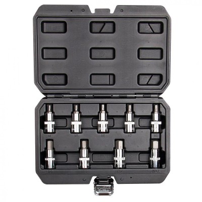 Capete Tubulara 1/2&amp;amp;#39;&amp;amp;#39; cu antrenor hexagonal 55m, 9 buc -set 08-705 foto