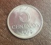 C50 - Moneda foarte veche - Brazilia - 5 centavos - 1969, America Centrala si de Sud