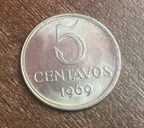 C50 - Moneda foarte veche - Brazilia - 5 centavos - 1969