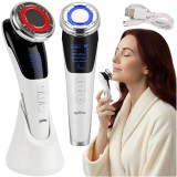 Aparat de masaj facial 5 in 1 cu EMS, LED si mezoterapie Soulima