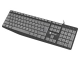 Tastatură NATEC USB A neagră și gri, slim, cu cablu 1,8m, US layout