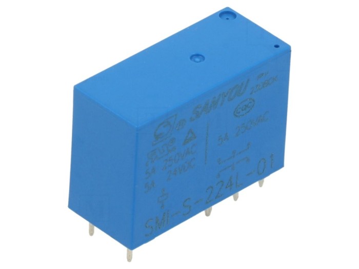Releu electromagnetic DPDT 24VDC 8A