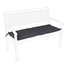 Perna banca gradina, terasa olefin gri charcoal Poly 115x47x3h