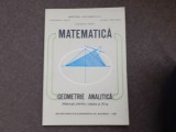 MATEMATICA GEOMETRIE ANALITICA MANUAL PENTRU CLASA A XI A C UDRISTE