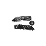 Far Mazda 6 06.2002-04.2005 TYC stanga fata, tip bec H1+H1+H3, culoare rama argintiu reglaj electric