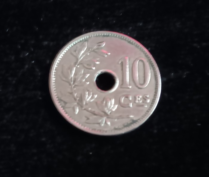 C50 - Moneda foarte veche - 10 centimes - Belgia - 1921