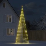 VidaXL Pom de Crăciun LED 1544 LED-uri Alb Cald 500 cm