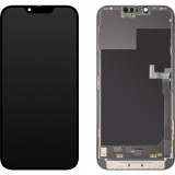 Display cu Touchscreen MP compatibil cu Apple iPhone 13 Pro Max, cu Rama, Versiune Soft OLED 120Hz FHD Diagnostic, Negru