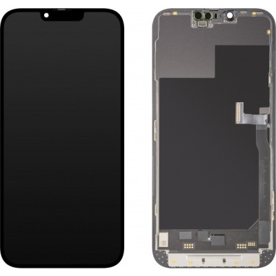 Display cu Touchscreen MP compatibil cu Apple iPhone 13 Pro Max, cu Rama, Versiune Soft OLED 120Hz FHD Diagnostic, Negru foto