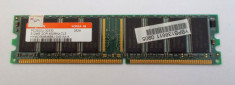 Placuta memorie RAM 512 MB Hynix DDR-400 CL3 PC3200U-30330 testat foto