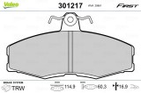 VALEO 301217 FIRST set placute frana,frana disc