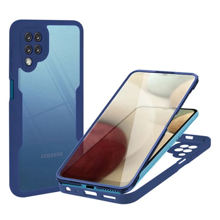 Husa 360&Atilde;&sbquo;&Acirc;&deg; Samsung Galaxy A12 Techsuit ColorVerse, albastru