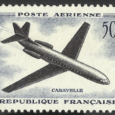 FRANTA 1957 POSTA AERIANA - AVIONUL ,, CARAVELLE '' MNH