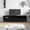 VidaXL Comodă TV, negru, 150x30x44,5 cm, lemn prelucrat