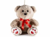 Figurina Ursulet textil multicolor cm 17 x 16 x 21 H