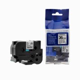 Ribon Banda Laminata negru pe alb Brother TZE-261 TZE261 36mm X 8m