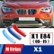 Set ornamente plastic grila fata compatibil BMW X1 2009 - 2015 F84