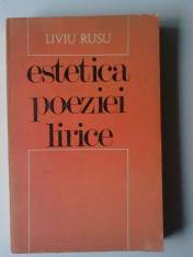 Estetica Poeziei Lirice - Liviu Rusu (5+1)4 foto