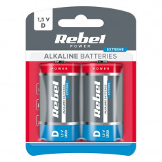 Baterie Rebel Superalcalina Extreme R20 Blister 2 Buc