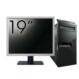 Pachet Calculator Second Hand Lenovo ThinkCentre M83 Tower, Intel Pentium G3220 3.00GHz, 8GB DDR3, 500GB HDD, DVD-ROM + Monitor 19&amp;quot; NewTechnology