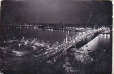 bnk cp Poduri - Ungaria - Budapesta - Podul Elisabeta - circulara foto