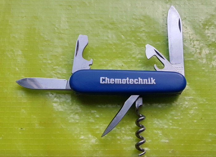 F943-I-Briceag CHEMOTECHNIK VictorInox Stainless Rostfrei Officier Suisse.