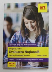 PREGATIRE PENTRU EVALUAREA NATIONALA - LIMBA SI LITERATURA ROMANA , CLASA A - VIII -A de FLORIN IONITA ...FLORENTINA LEUCUTIA , SINTEZE , APLICATII CO foto