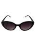 Ochelari de soare dama, UV400, Plastic, Negru, Oem