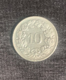 Moneda 10 rappen 1962 Elveția