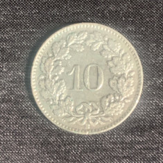Moneda 10 rappen 1962 Elveția