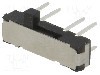 Intrerupator glisant, 3 pozitii, DP3T, OFF-ON-ON, NINIGI -