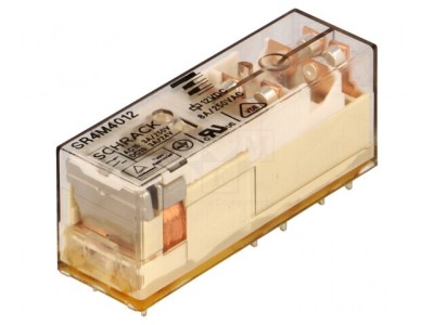 Releu electromagnetic 12VDC 8A 3PST-NO SPST-NC foto